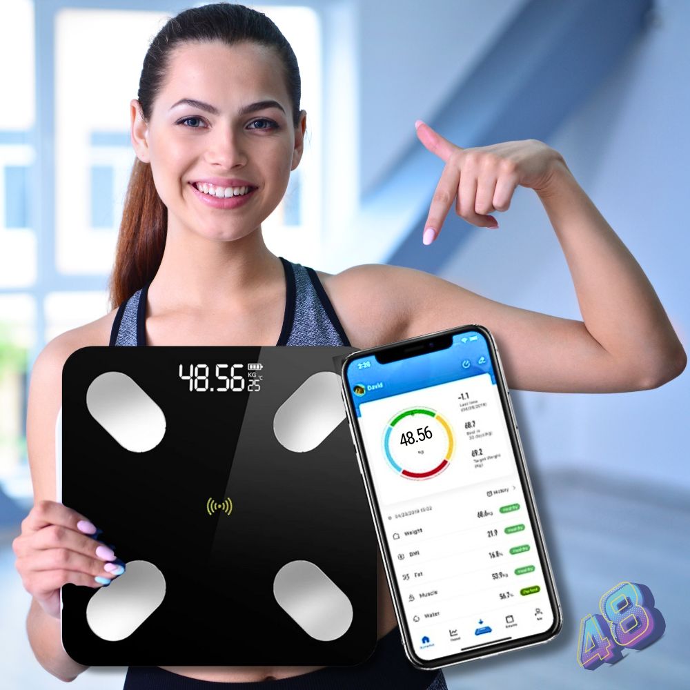 BodyPRO™ Cantar Smart cu Aplicatie BMI si Bluetooth