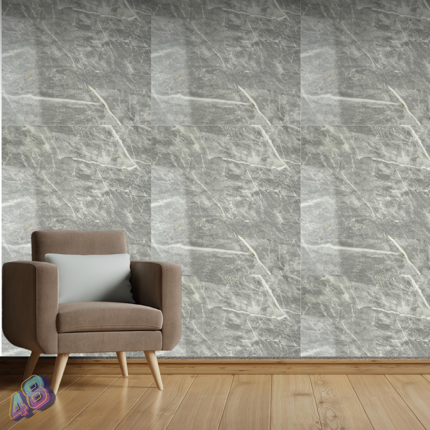 SET XXL Marmura Autocolant 10 Placi (61x61cm/Placa)