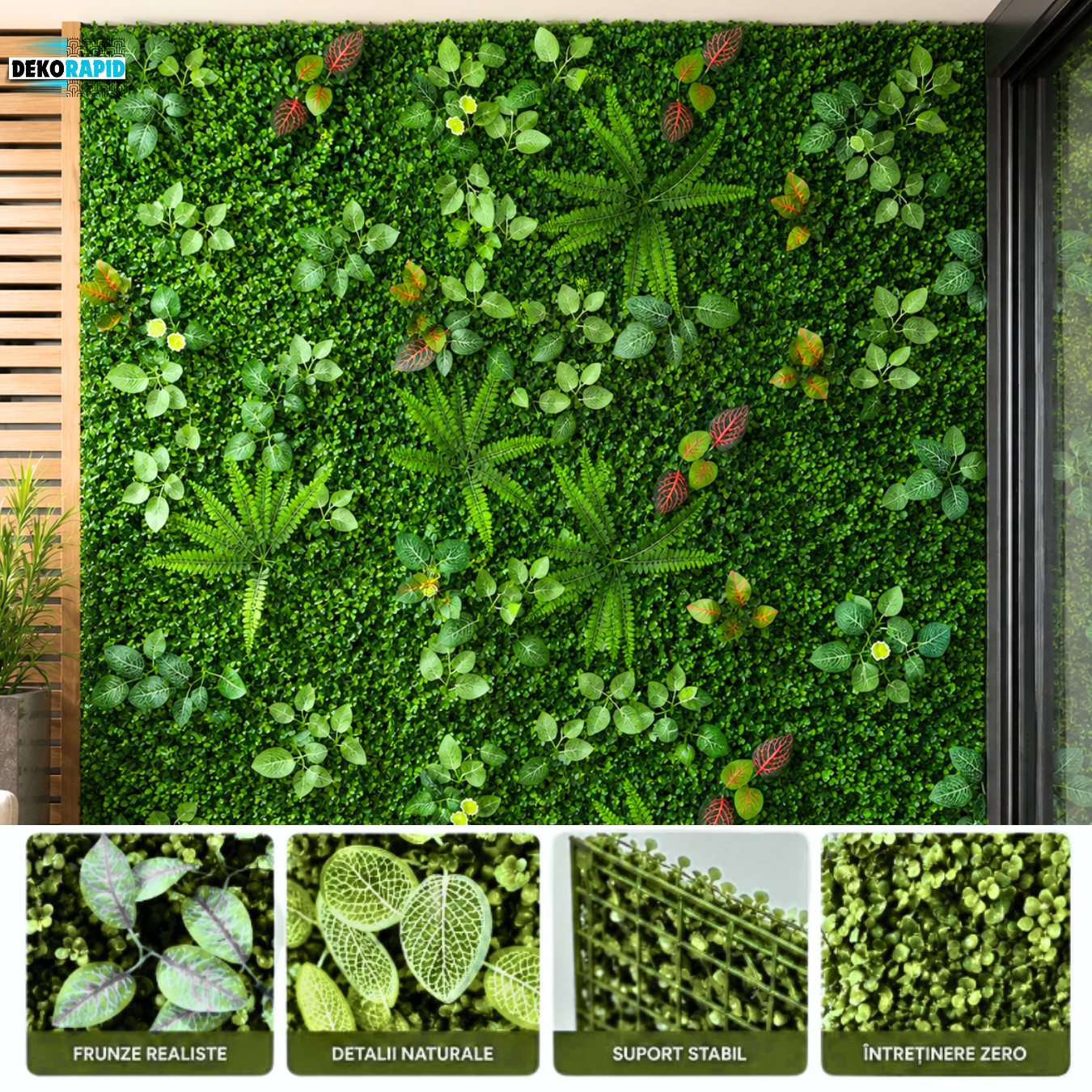 SET 2 Plăci Verdeată 60x40cm DekoRAPID - Tropic (Super Premium)