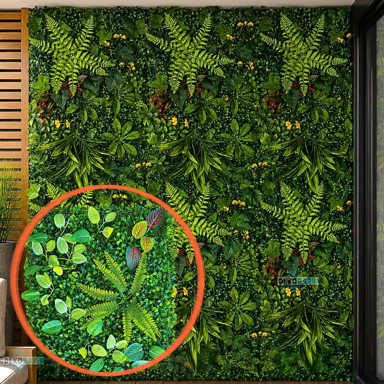 SET 2 Plăci Verdeată 60x40cm DekoRAPID - Tropic (Super Premium)