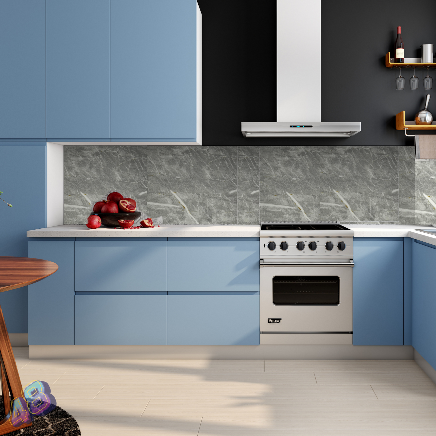 SET XXL Marmura Autocolant 10 Placi (61x61cm/Placa)