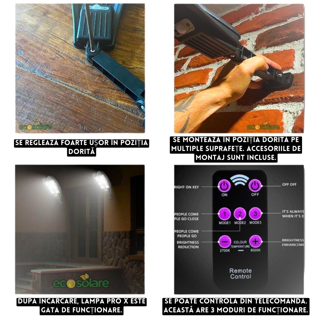 SuperLUMEN™ Lămpi Solare cu picior Metalic (SET 2xBuc.)