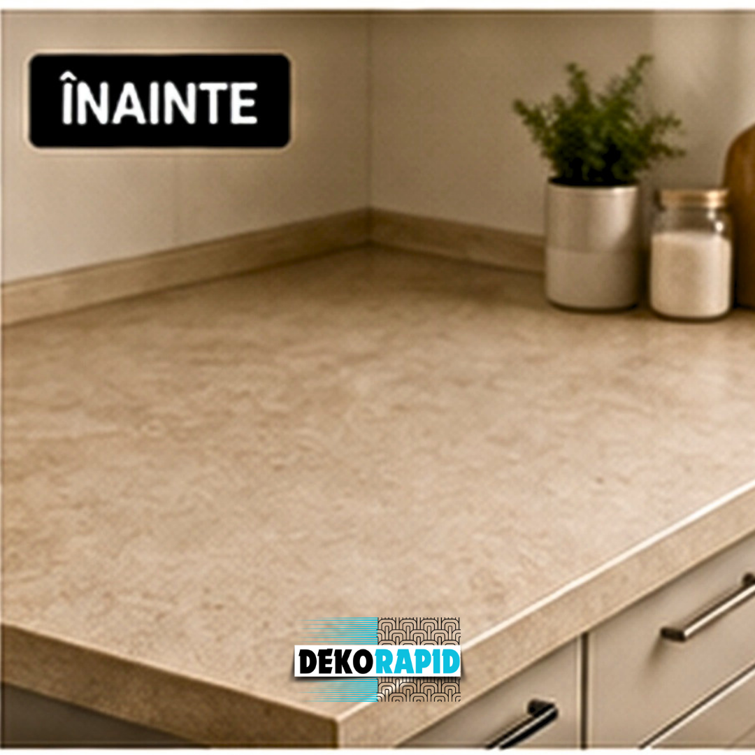 Autocolant Mobilă Aluminizat - 60x300cm (Gri Granit)