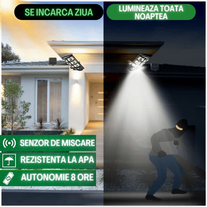 SuperLUMEN™ Lămpi Solare cu picior Metalic (SET 2xBuc.)