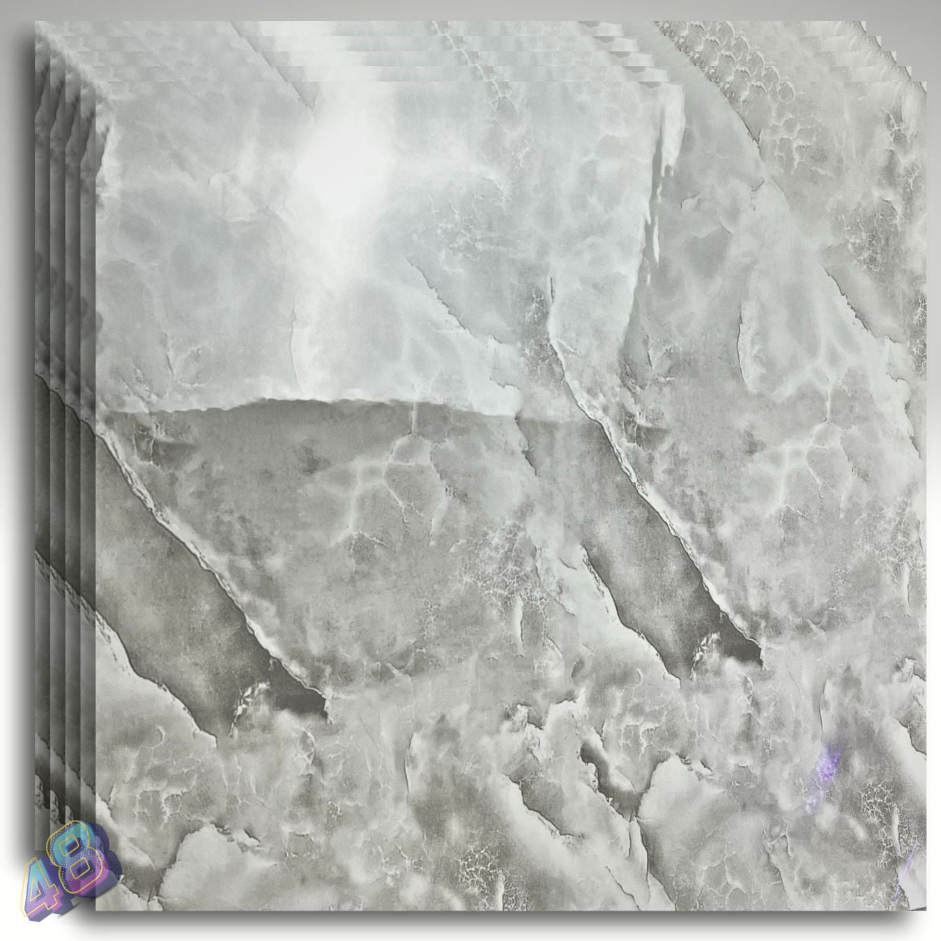 SET XXL Marmura Autocolant 10 Placi (61x61cm/Placa)